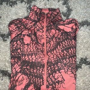 Orange & Black Nike long sleeve 1/2 Zip